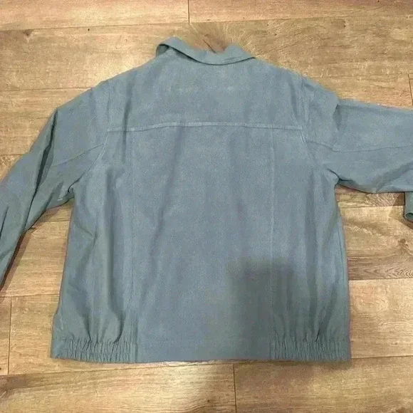 Alfred Dunner Women’s Blue Zip-Front Jacket - Size 18W - Picture 3 of 4